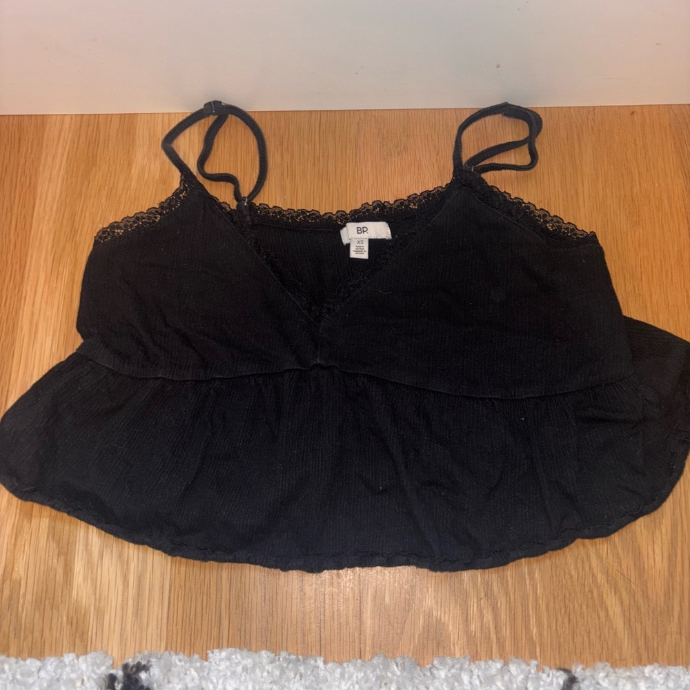 BP Black Camisole with Lace Detail